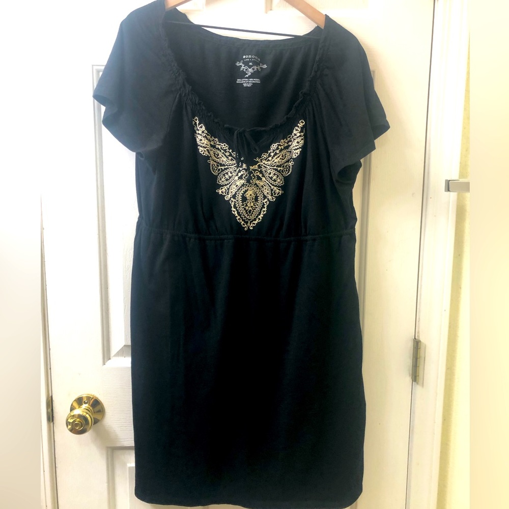 Sonoma Women’s Black swimsuit cover Size XL